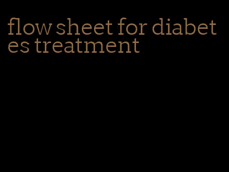 flow sheet for diabetes treatment
