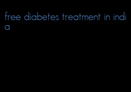 free diabetes treatment in india