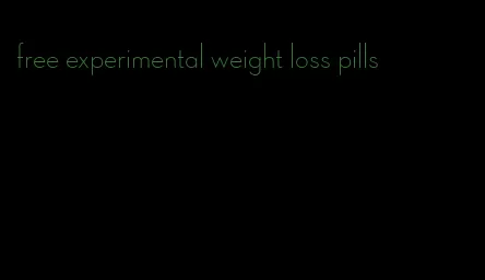 free experimental weight loss pills