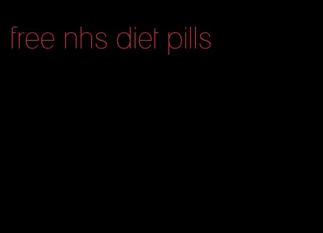 free nhs diet pills