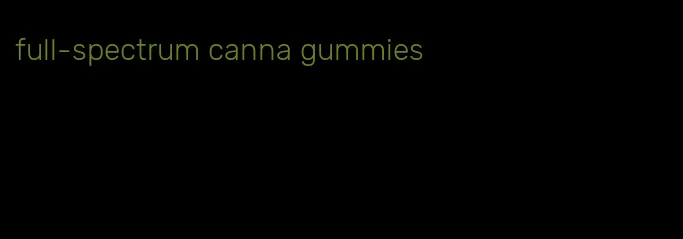full-spectrum canna gummies