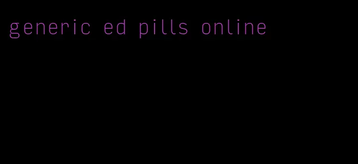 generic ed pills online