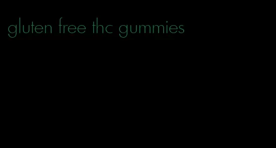 gluten free thc gummies