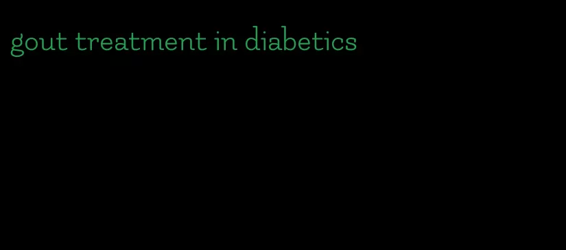 gout treatment in diabetics