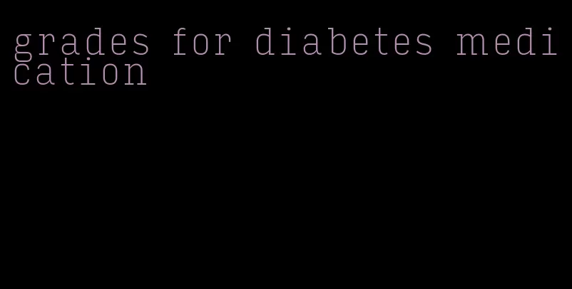 grades for diabetes medication