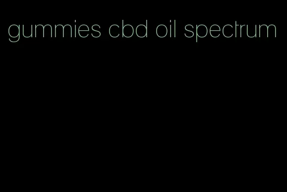 gummies cbd oil spectrum