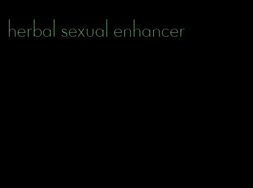 herbal sexual enhancer