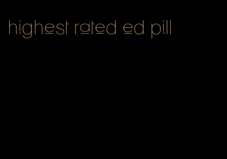 highest rated ed pill