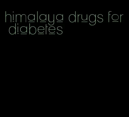 himalaya drugs for diabetes