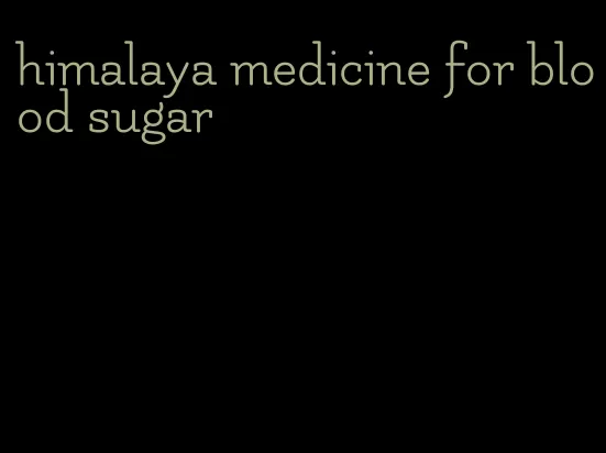 himalaya medicine for blood sugar