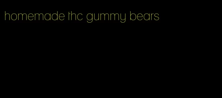 homemade thc gummy bears