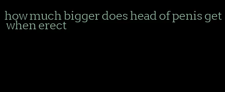 how much bigger does head of penis get when erect