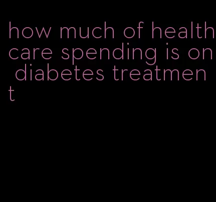 how much of healthcare spending is on diabetes treatment