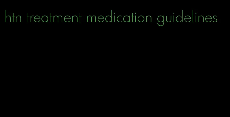 htn treatment medication guidelines