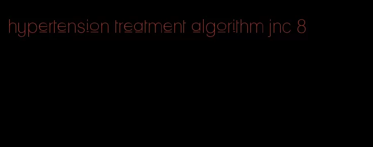 hypertension treatment algorithm jnc 8