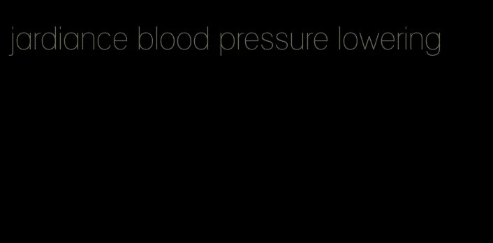 jardiance blood pressure lowering