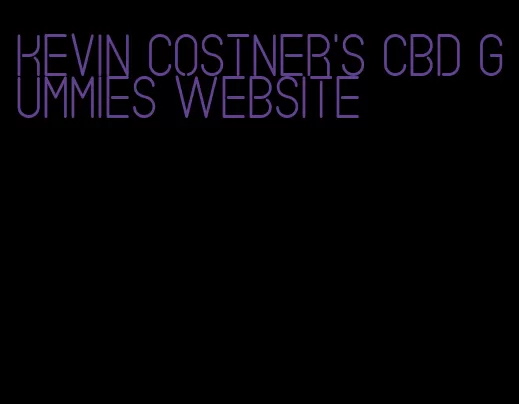 kevin costner's cbd gummies website