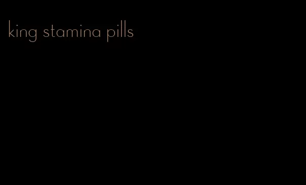 king stamina pills