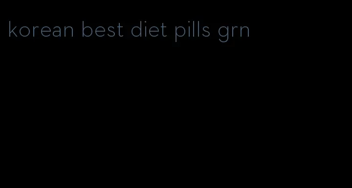 korean best diet pills grn