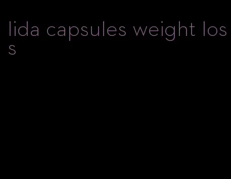 lida capsules weight loss