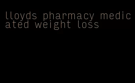 lloyds pharmacy medicated weight loss