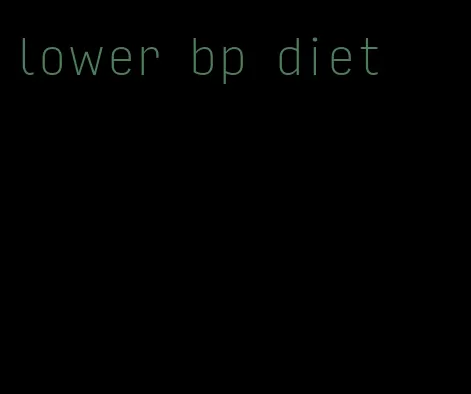 lower bp diet