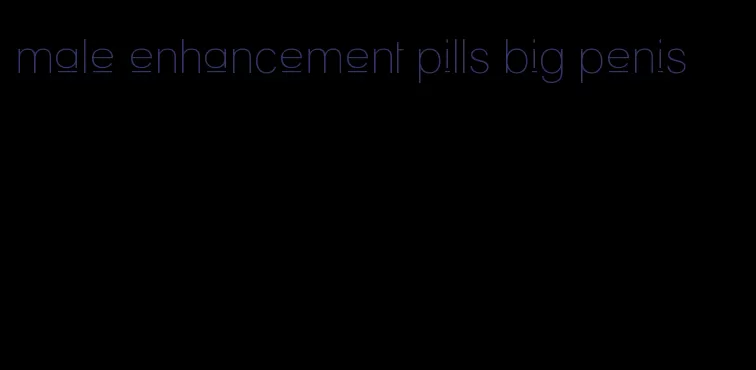 male enhancement pills big penis