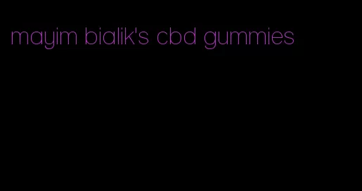 mayim bialik's cbd gummies