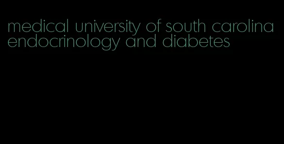 medical university of south carolina endocrinology and diabetes