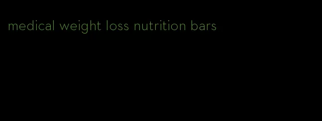 medical weight loss nutrition bars