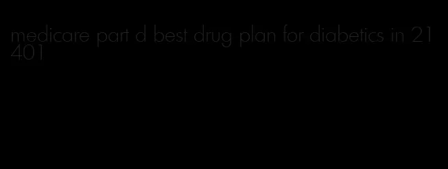 medicare part d best drug plan for diabetics in 21401