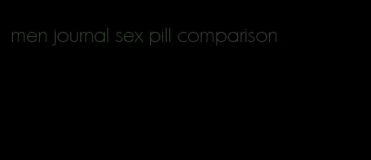 men journal sex pill comparison