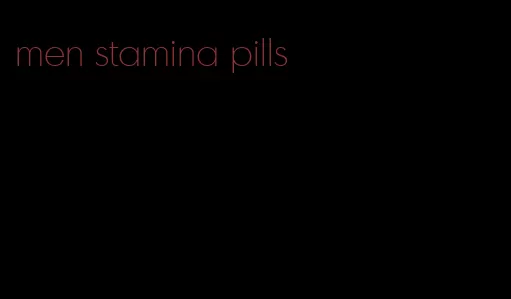 men stamina pills