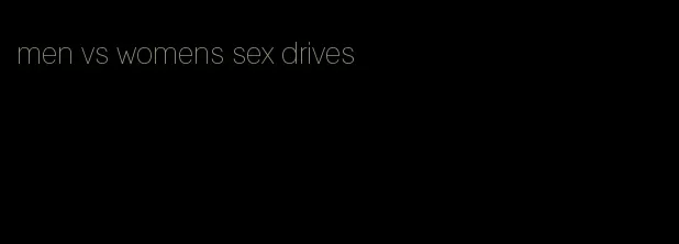 men vs womens sex drives
