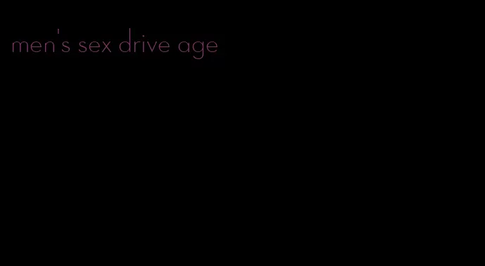 men's sex drive age