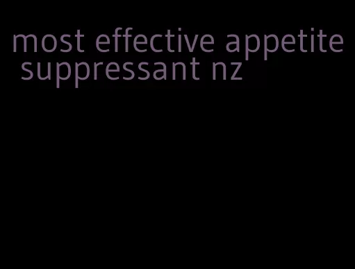 most effective appetite suppressant nz