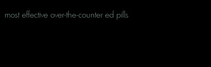 most effective over-the-counter ed pills