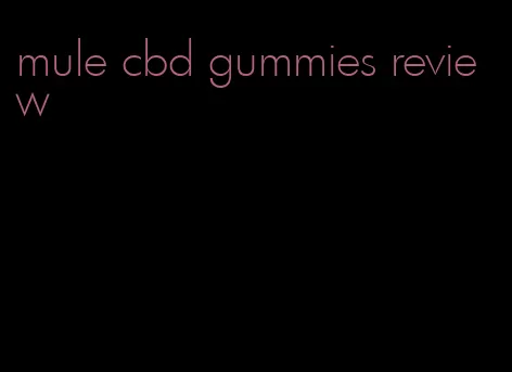 mule cbd gummies review