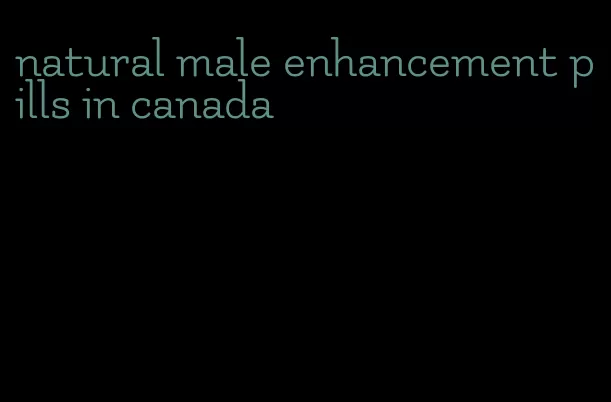 natural male enhancement pills in canada