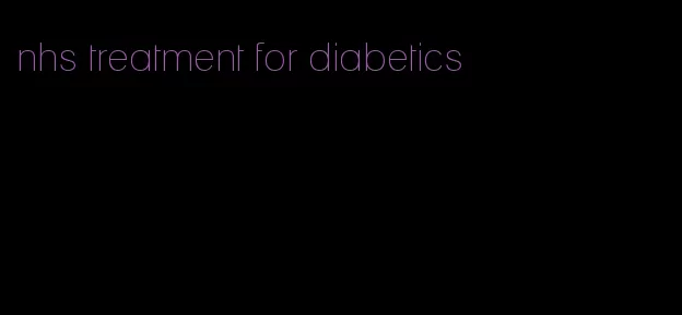 nhs treatment for diabetics