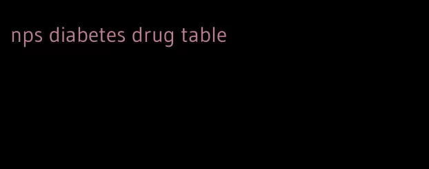 nps diabetes drug table
