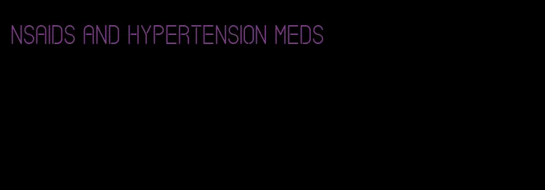 nsaids and hypertension meds