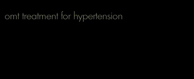 omt treatment for hypertension