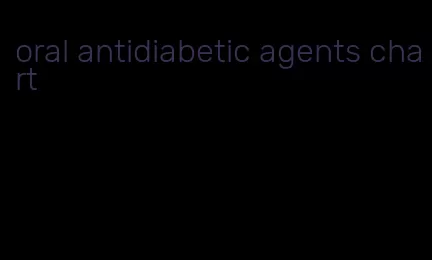 oral antidiabetic agents chart