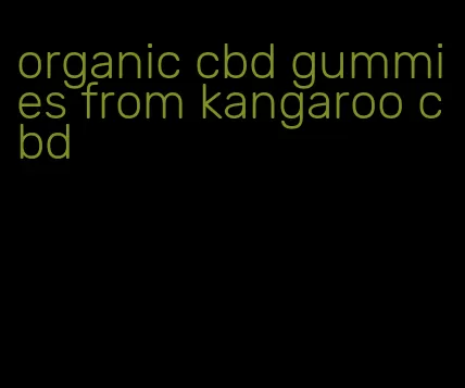 organic cbd gummies from kangaroo cbd