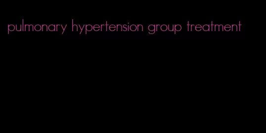 pulmonary hypertension group treatment