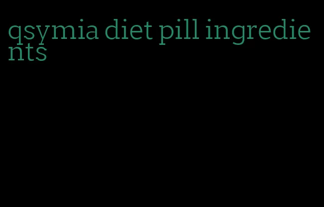 qsymia diet pill ingredients