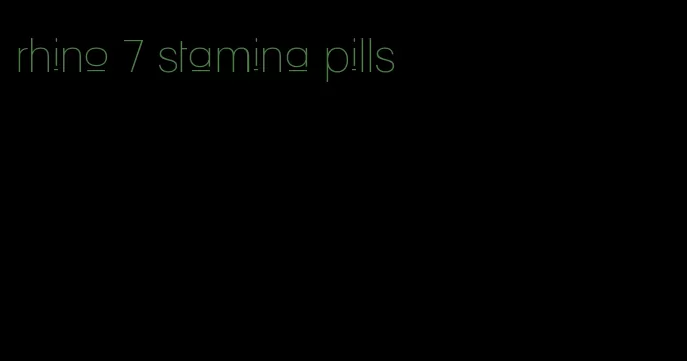rhino 7 stamina pills