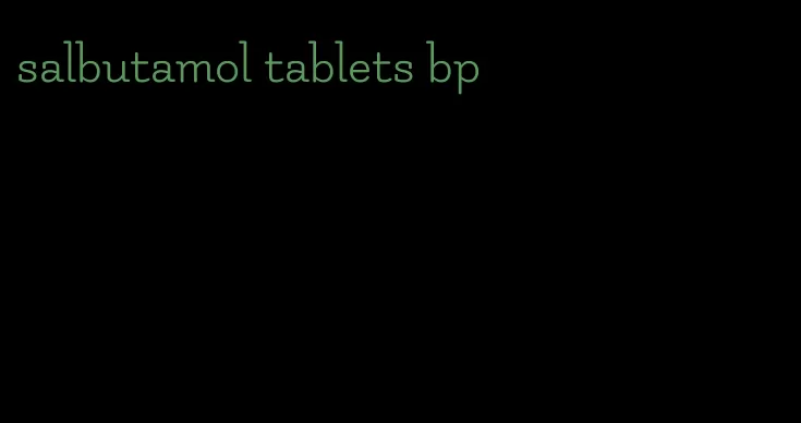 salbutamol tablets bp