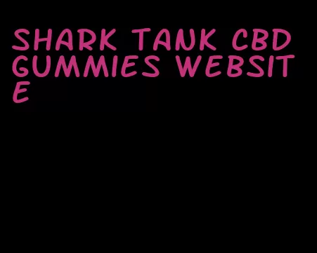shark tank cbd gummies website